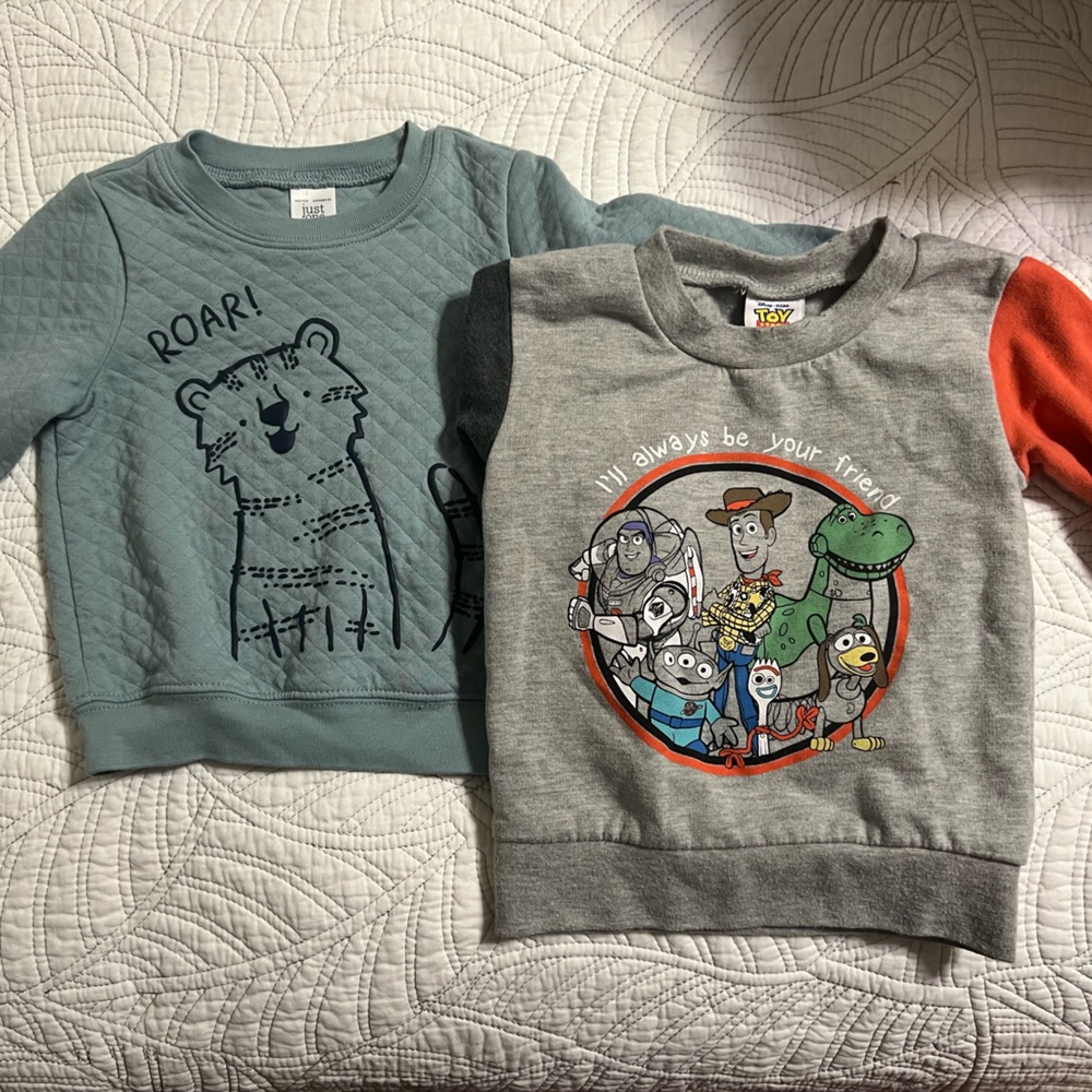 Bundle of boys sweatshirts